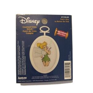Janlynn Disney Cross Stitch Tinker Bell Tink's Kiss #1135-82 NEW